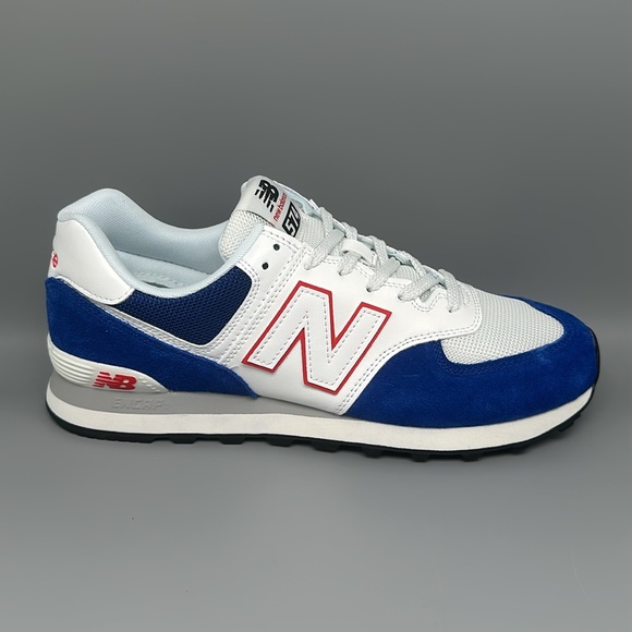 New Balance 574 Blue White Red Running Shoes U574VN2 Men's Sz 10 Women's Sz 11.5 - Picture 6 of 11